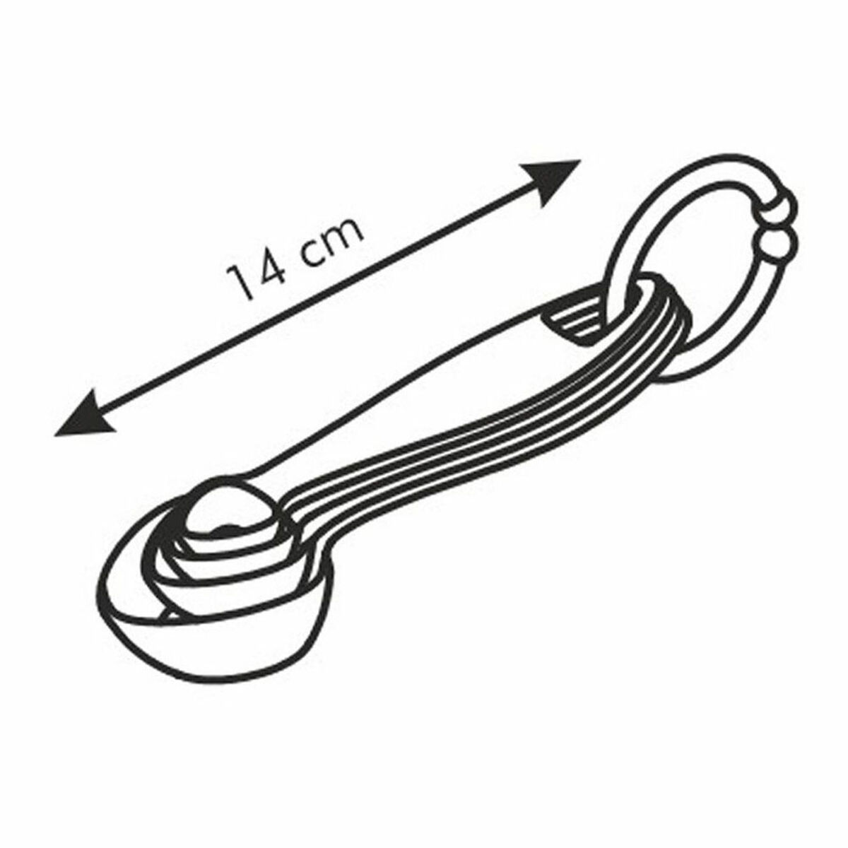 Set de linguri de măsurare Tescoma Presto Plastic 4 Piese